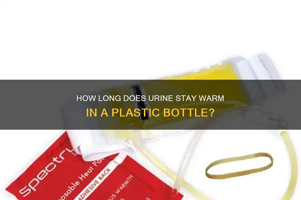 how long will urine stay warm in a plastic bottle