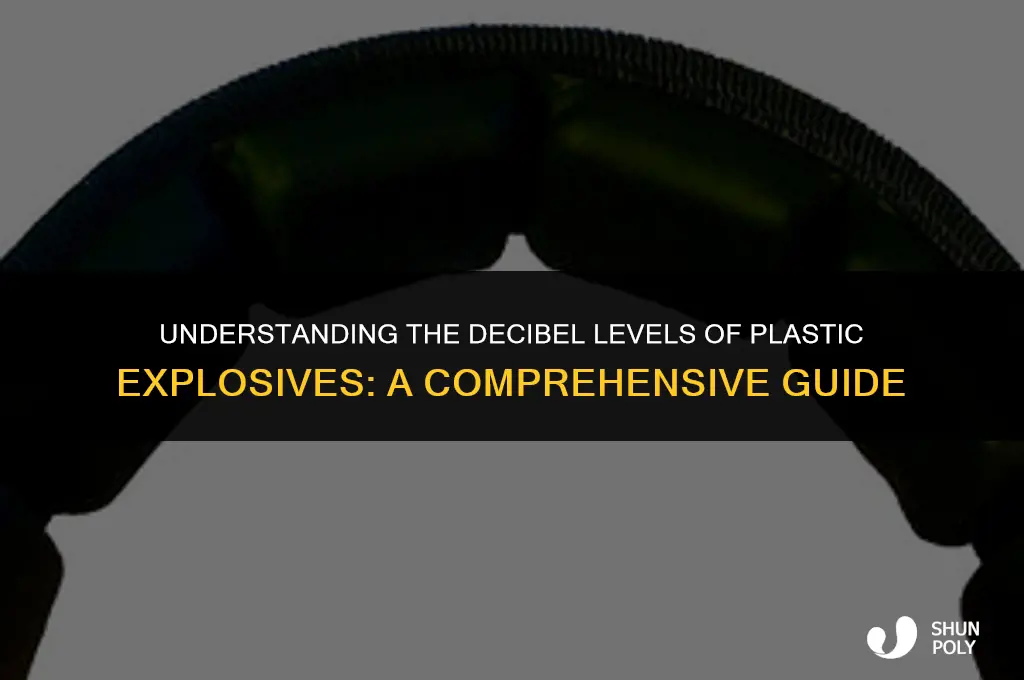 how loud are plastic explosives