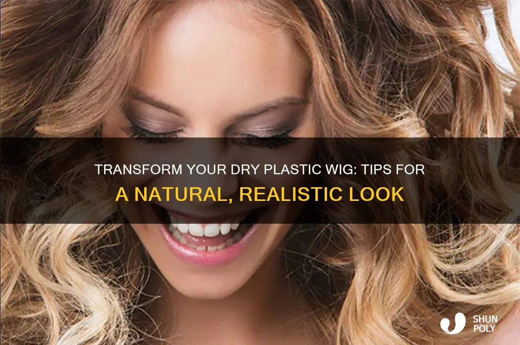 how make a dry plastic wig look natural