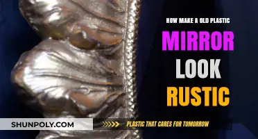 Transforming Old Plastic Mirrors: Achieving a Rustic Vintage Look