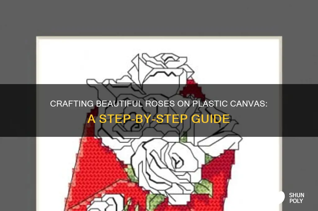 how make rose on plastic canvas