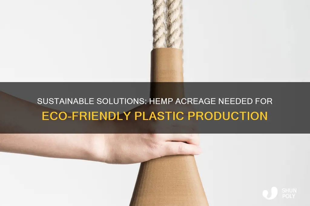 how many acres of hemp to make plastic