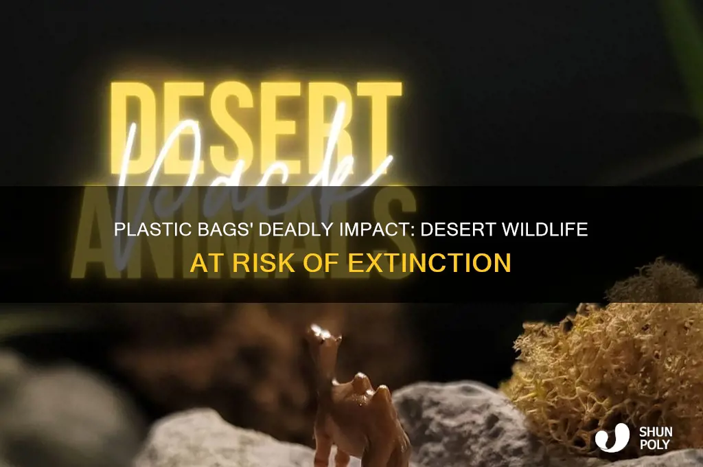 how many animals do plastic bags kill in the desert