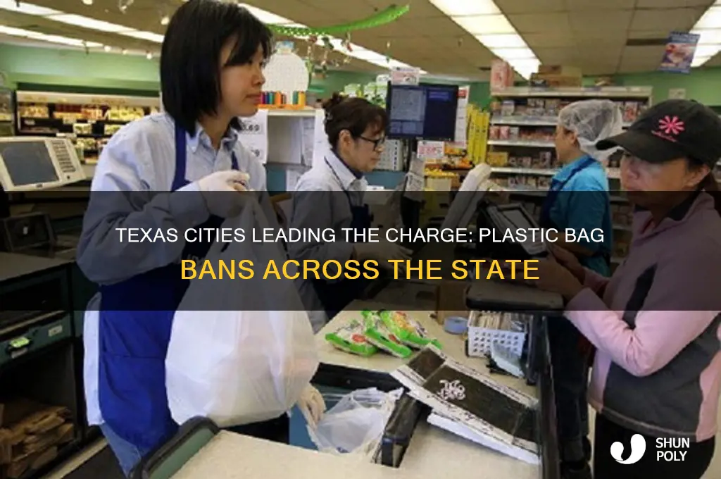 how many cities in texas have banned plastic bags