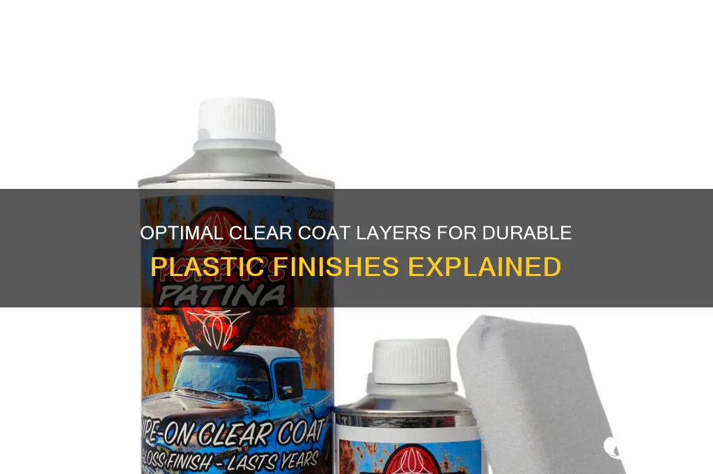 how many clear coats on plastic