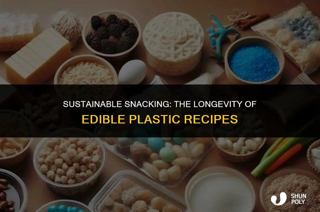 how many days will the edible plastic recipe last