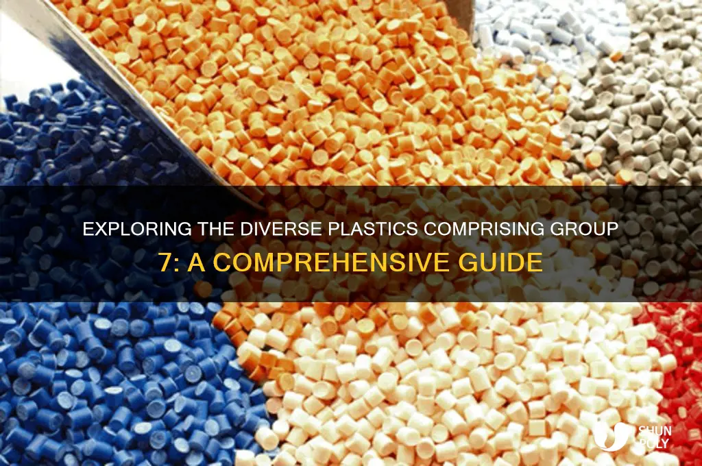 how many different types of plastic make up group 7