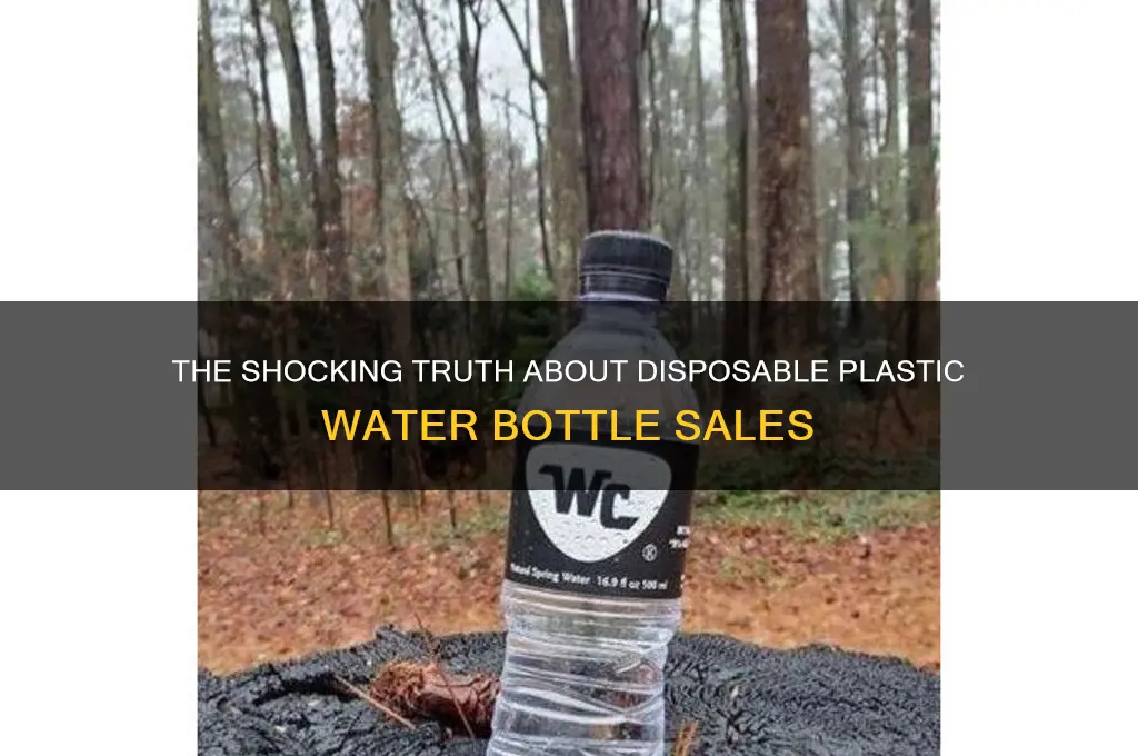 how many disposable plastic water bottles are sold