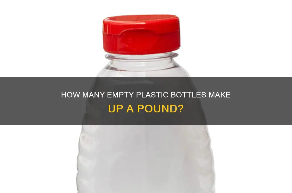 how many empty plastic bottles equal a pound