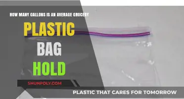 Average Grocery Plastic Bag Capacity: How Many Gallons Can It Hold?