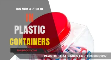 Golf Tees: Packing Them Tightly in Plastic Containers