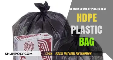 Unveiling the Weight: HDPE Plastic Bag's Gram Count Explained