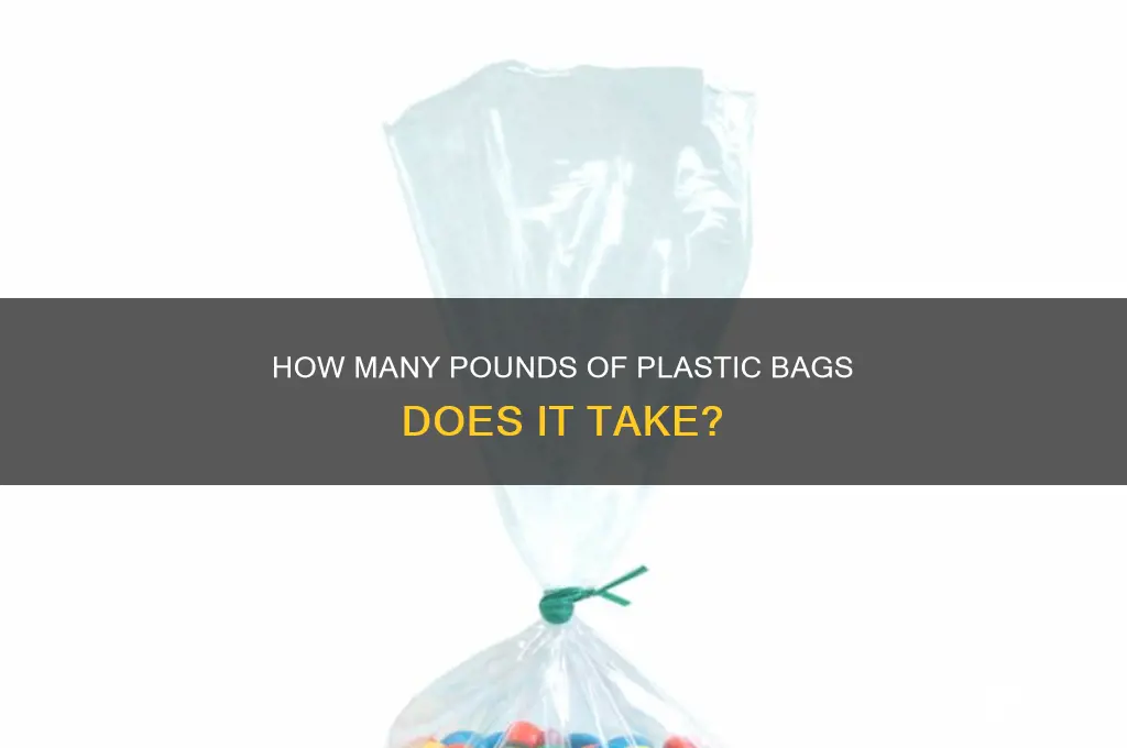 how many lbs of plastic bags make