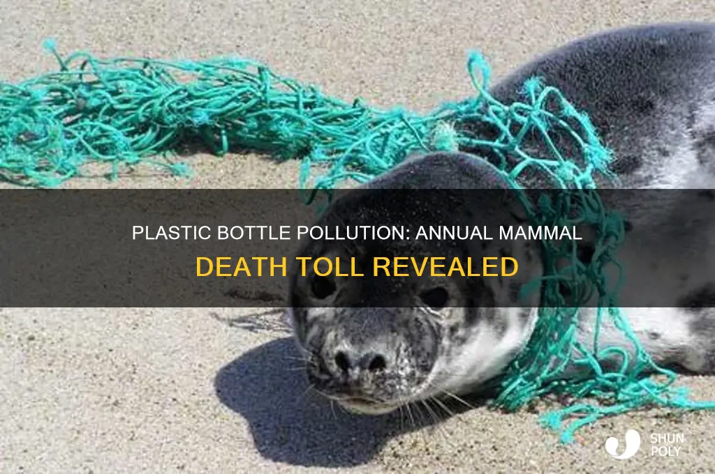how many mammals die from plastic bottles each year