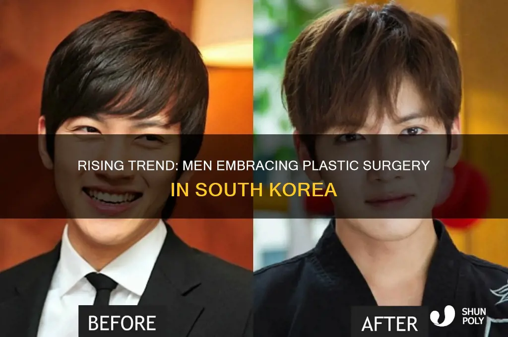 how many men get plastic surgery in korea