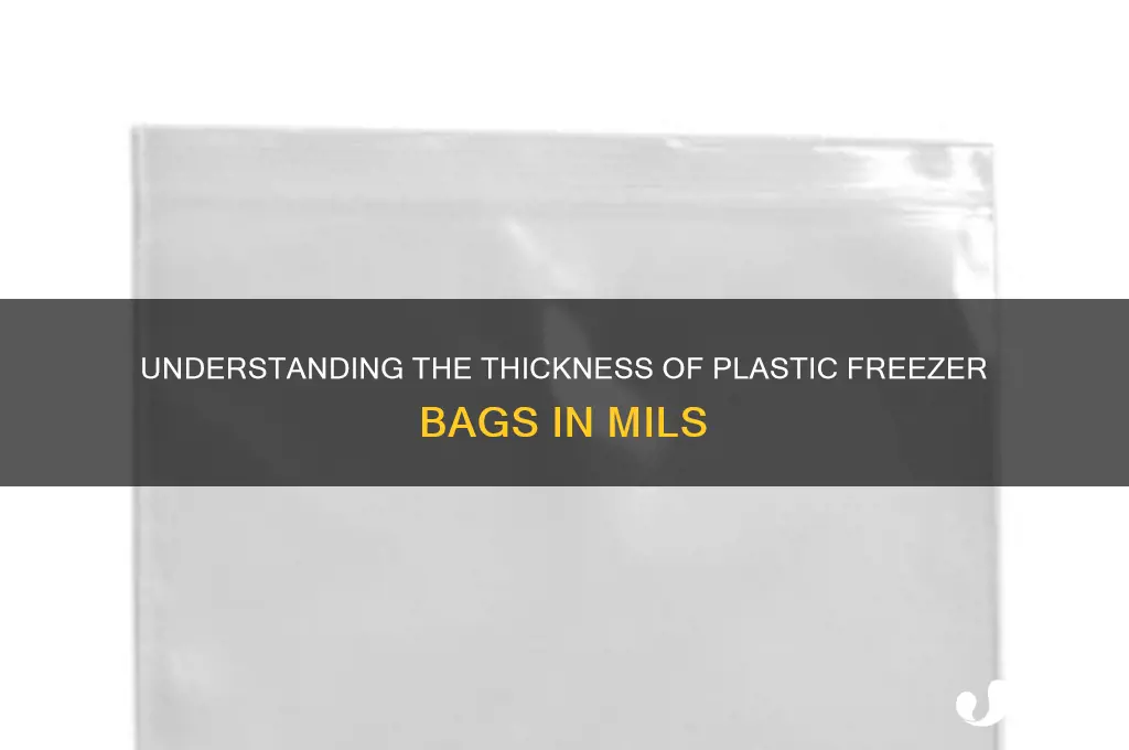 how many mil are plastic freezer bags