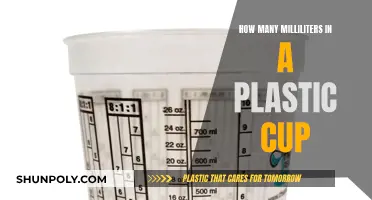 Plastic Cups: Understanding Milliliter Measurements