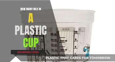 Plastic Cups: ML Conversion and Usage