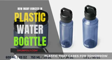 Water Bottles: Ounces and Plastic Usage