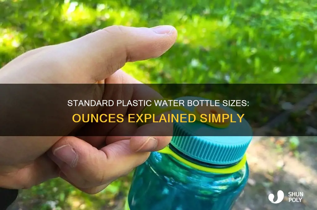 how many ounces in a plastic watter bottle