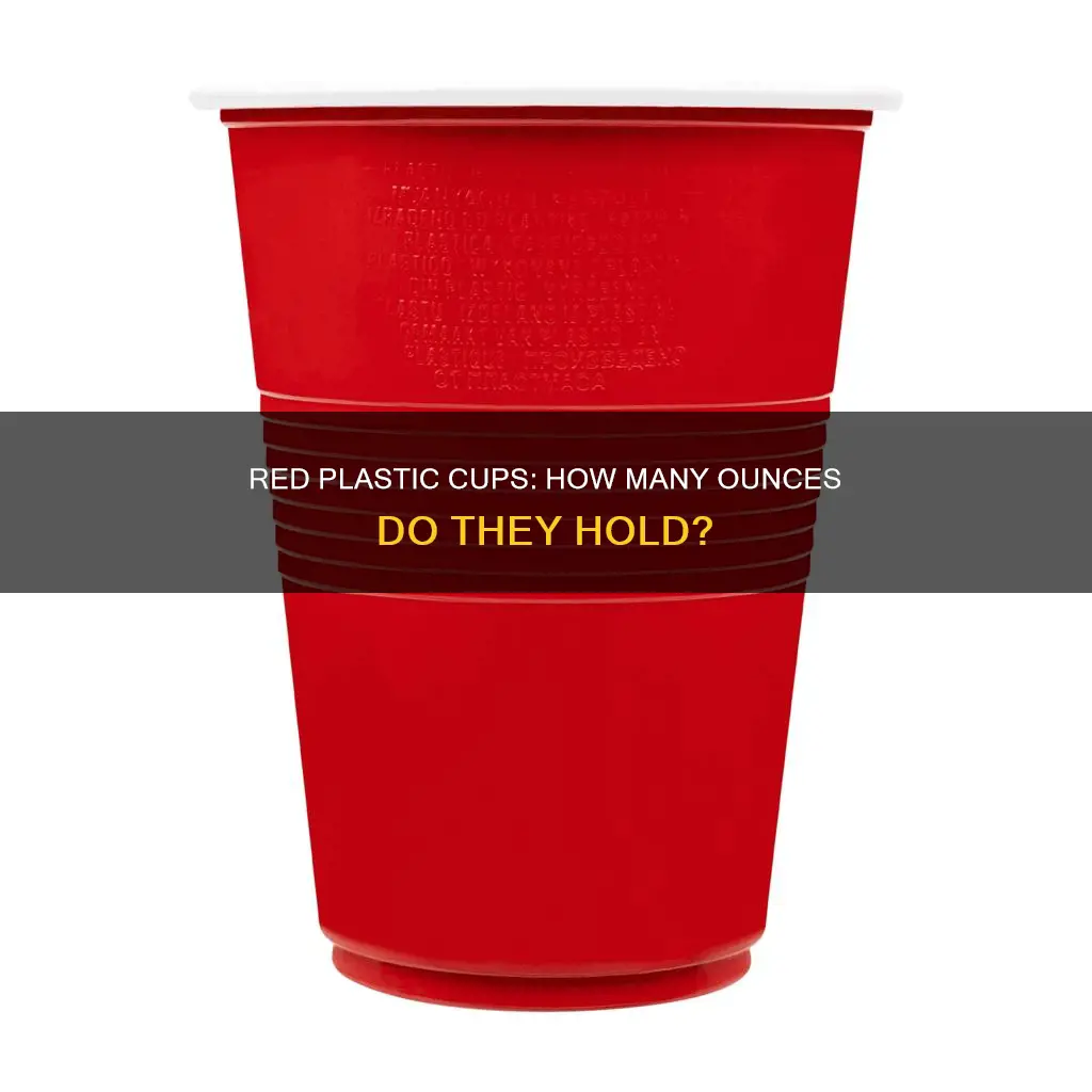 how many ounces in red plastic cup