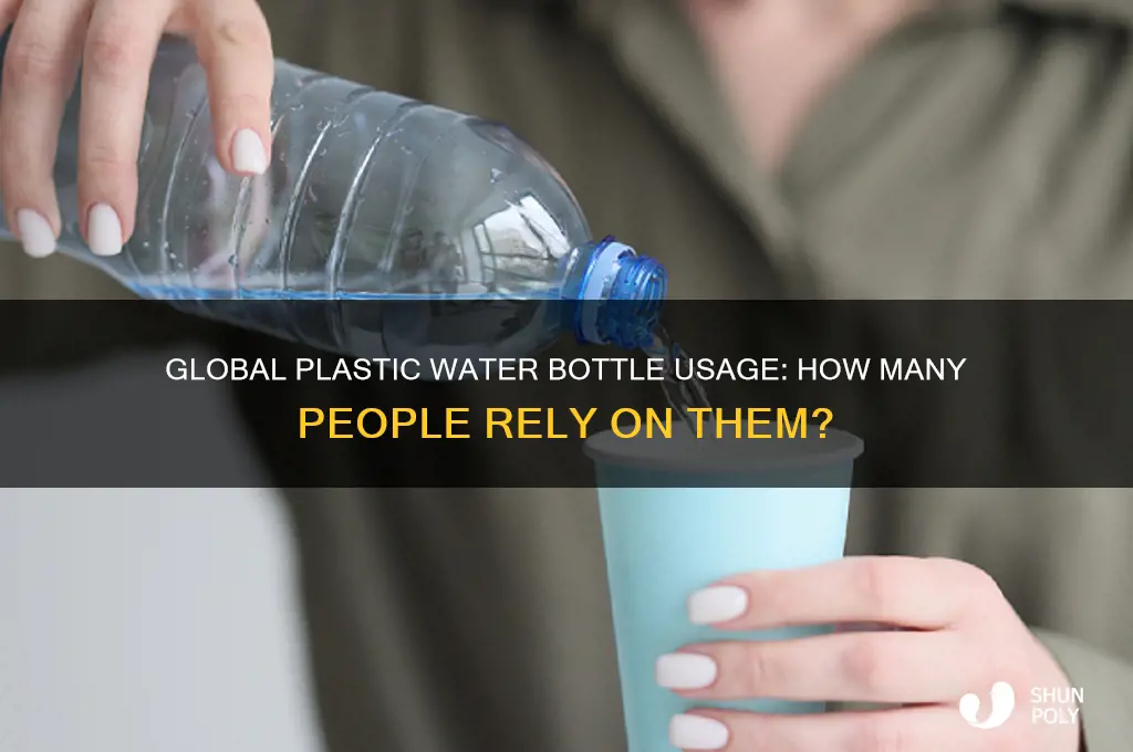 how many peole in the world use plastic water bottle