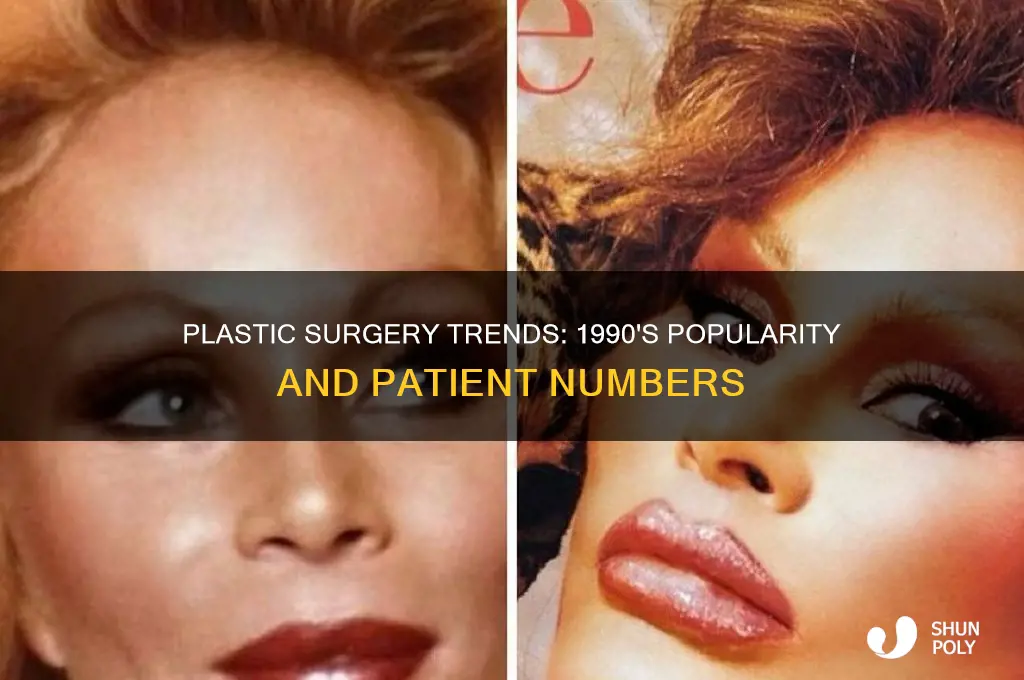 how many people had plastic surgery in 1990