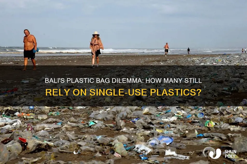how many people im bali still use plastic bags