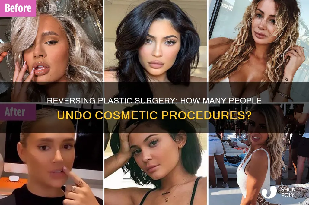how many people reverse plastic surgery