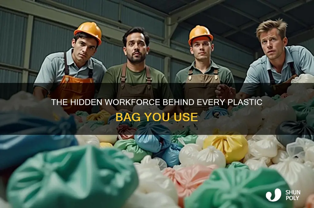 how many people work to make plastic bags