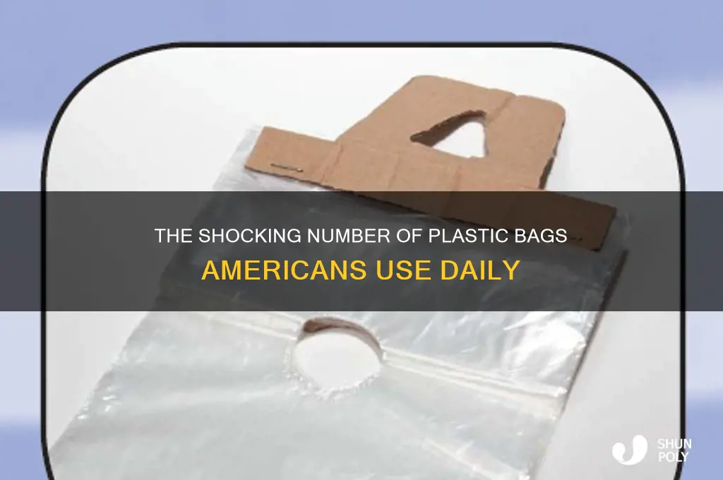 how many plastic bag an american is using