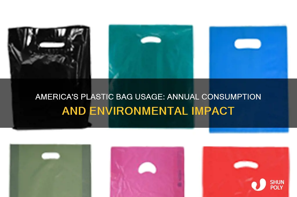 how many plastic bags american use a year