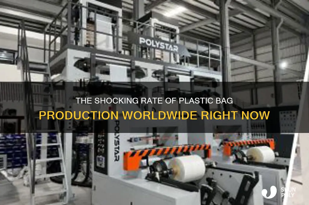 how many plastic bags are being made right now