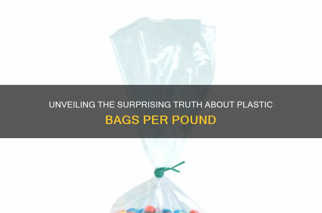 how many plastic bags are in a pound