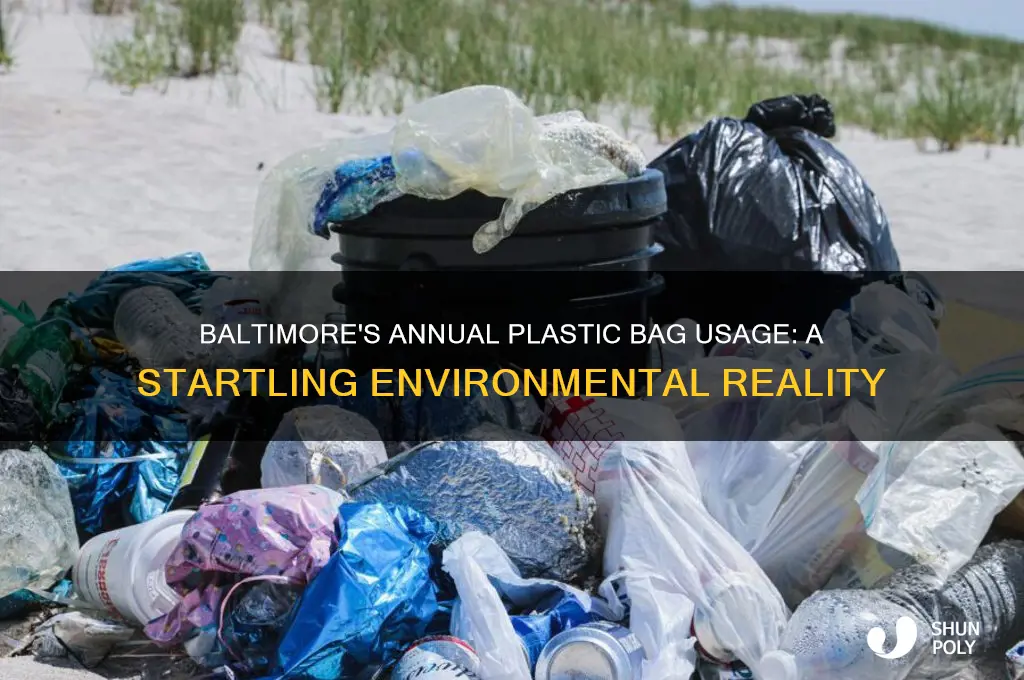 how many plastic bags are used by baltimore each year