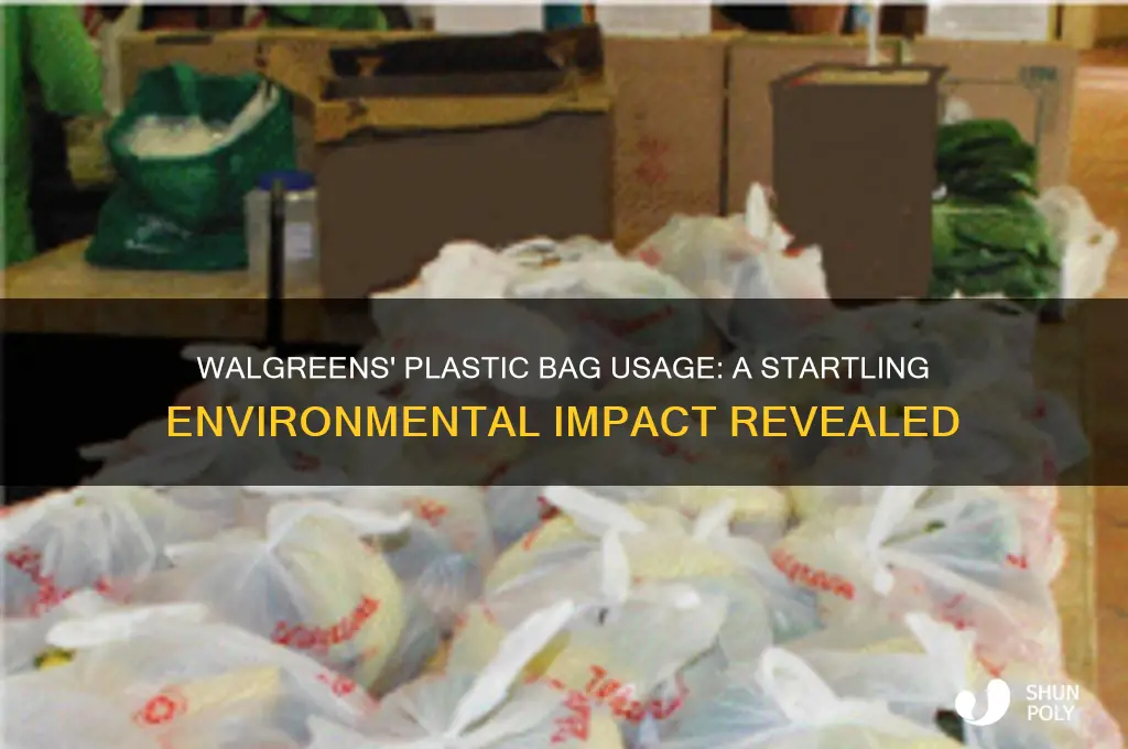 how many plastic bags are used by walgreens