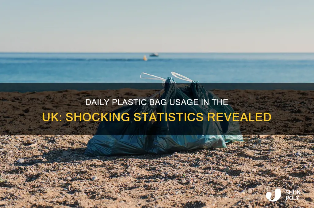 how many plastic bags are used each day uk
