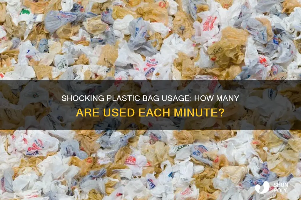 how many plastic bags are used each minute