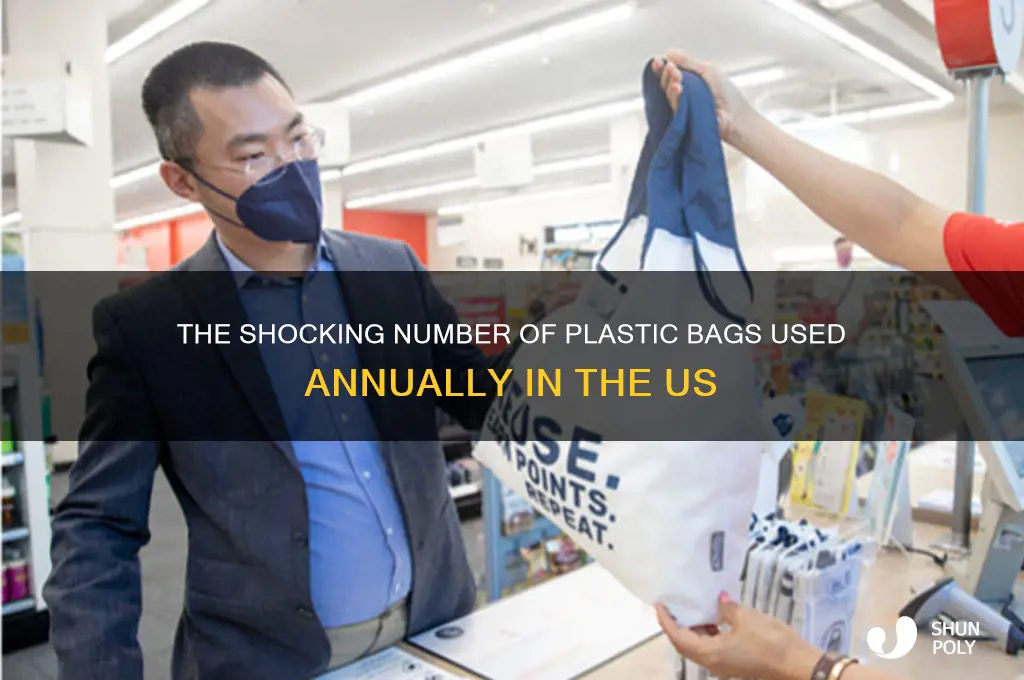 how many plastic bags are used in the us