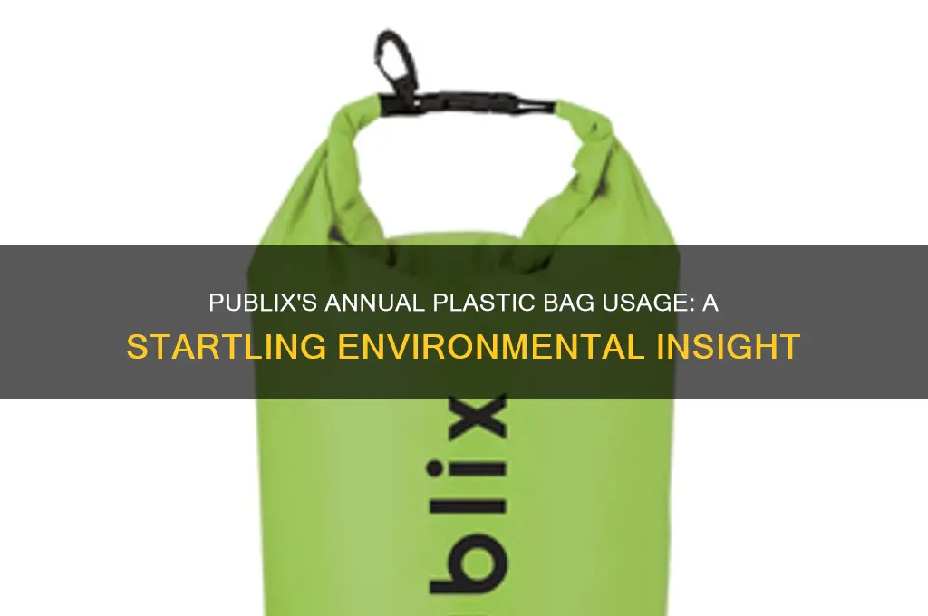 how many plastic bags does publix supermarket go through annually