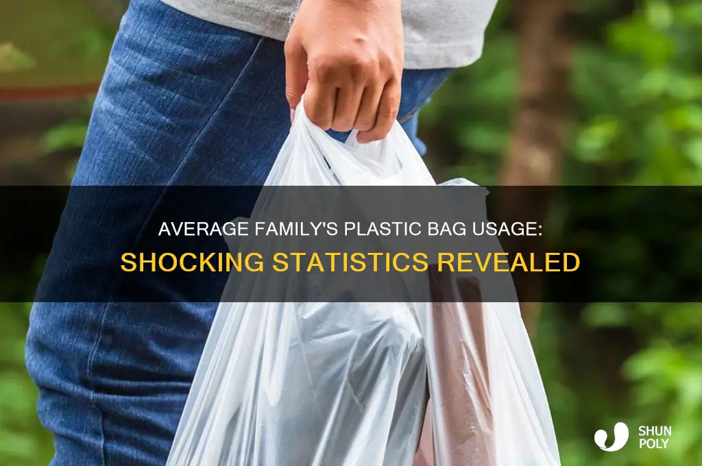 how many plastic bags does the average family use