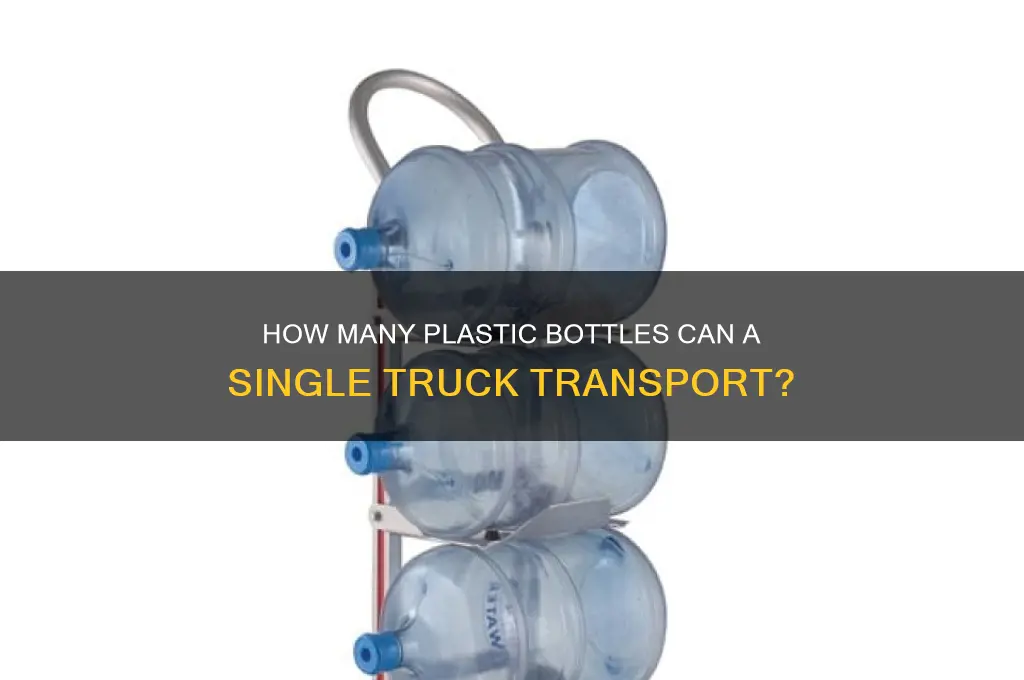 how many plastic bottle in one truck