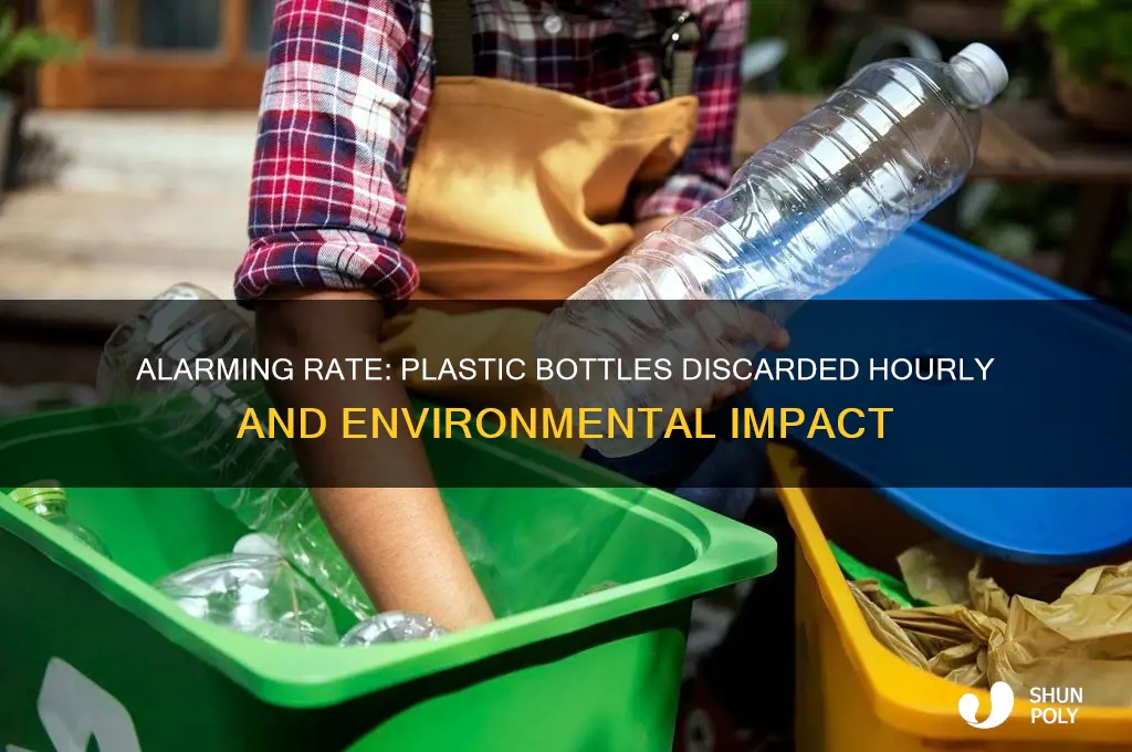 how many plastic bottles are thrown away each hour