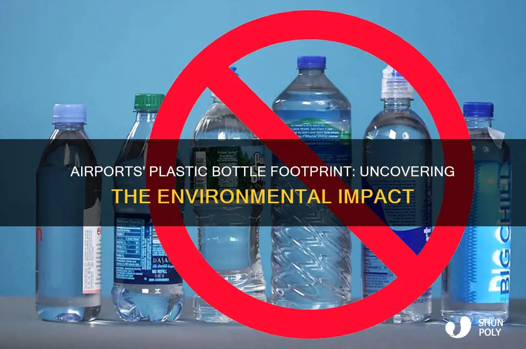 how many plastic bottles come from airports