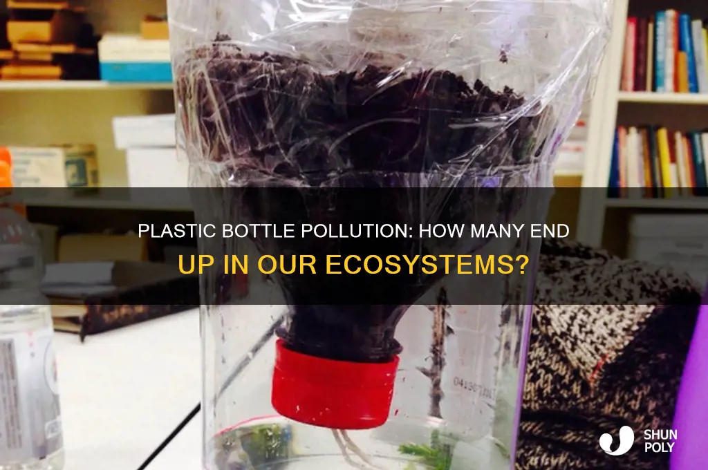 how many plastic bottles end up in ecosystem