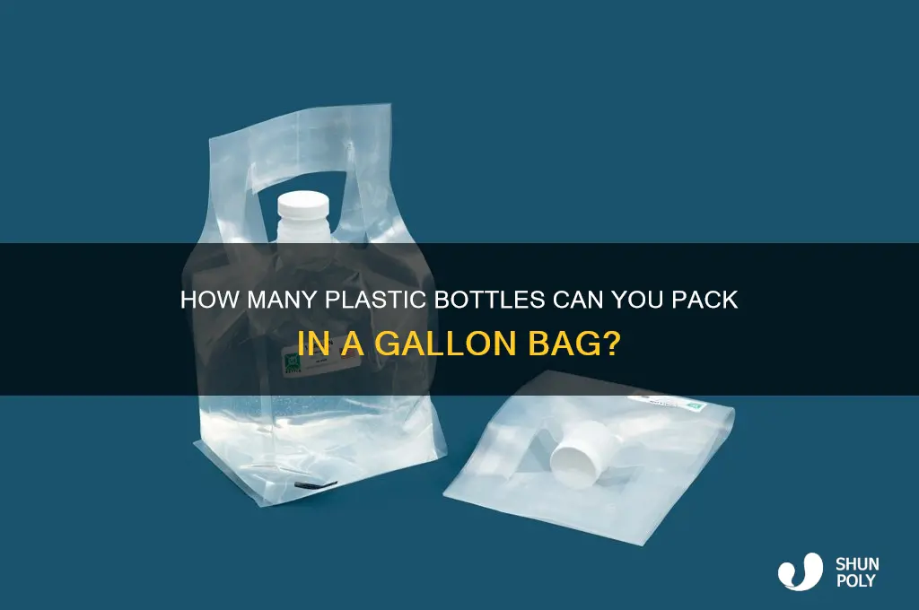 how many plastic bottles fit into one gallon bag