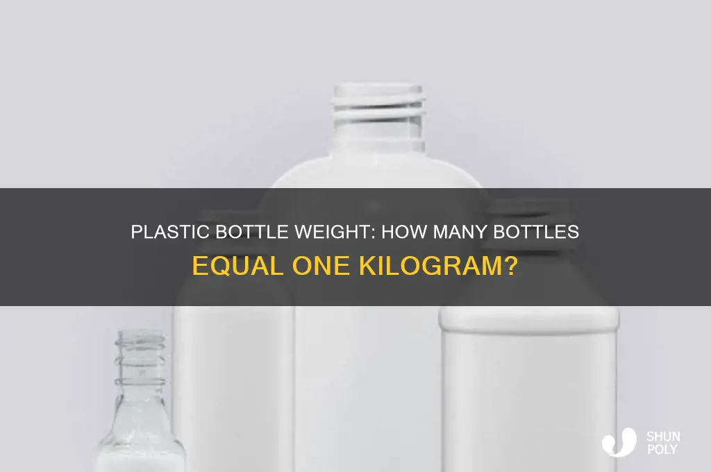 how many plastic bottles make a kg