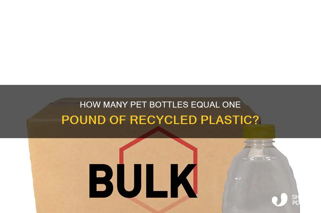 how many plastic bottles make a pound of pete