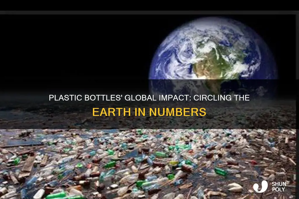how many plastic bottles reach around the earth
