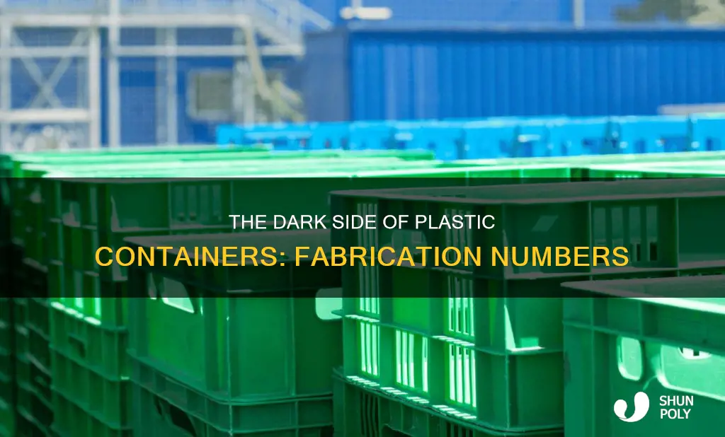 how many plastic containers are fabric every year